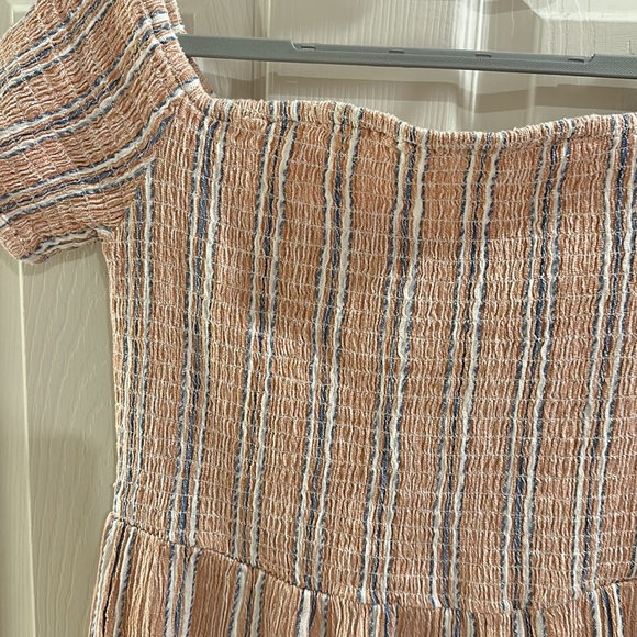 Roxy Smocked Striped Dress - Picture 2 of 4